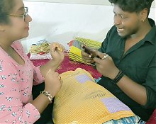 Bhabhi finds porn video in her Devar Mobile! Horny Bhabhi Sex