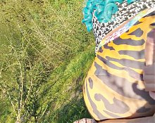 The beautiful Latina Ouset gets fucked in the woods! Dont miss out on the huge sectors he gives with his fat ass!