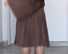 Busty Granny teasing in the Stockings