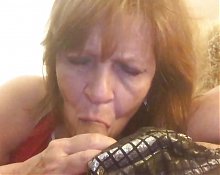 Throwback Granny Xmas Cock Sucker