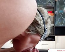 Milf closeup swallow semen cum in mouth