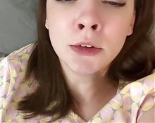 The baby has many orgasms and beats in ecstasy