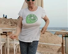 Granny Dancing on the Beach