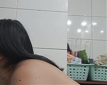 stepmother masturbating in silence I take out all her milk and she swallows it