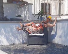 Selenas Outdoor Sex After Coming Home