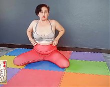 Nude Yoga Compilation. a Woman in Panties Practices Yoga in the Gym. My Secret Diary. L 3