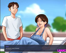 Summertime Saga #56 - Widow MILF Loves Boobs Massage