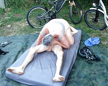 Cyclists 69 outdoors! Single angle point n shoot. LittleKiwi brings awesome homemade mature content, everytime.